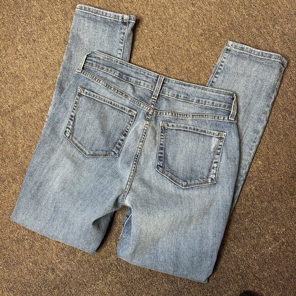 Not Your Daughters Jeans NYDJ Marilyn Ankle Jeans Distressed Med Wash Size 8 - Picture 10 of 10